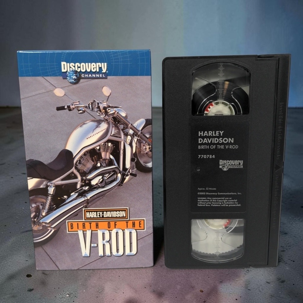 VTG Harley-Davidson Birth of the V-Rod VHS 2002 Discovery Channel Documentary
